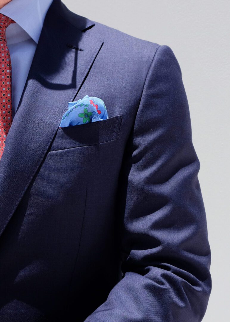 Navy Blue Suit  Made in Italy US 42/EU 52