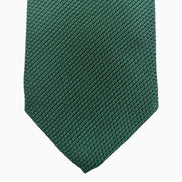 Forest Green Textured Grenadine Silk Tie – Made in Italy