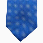 Light Blue and White Micro-Dot Silk Tie – Made in Italy