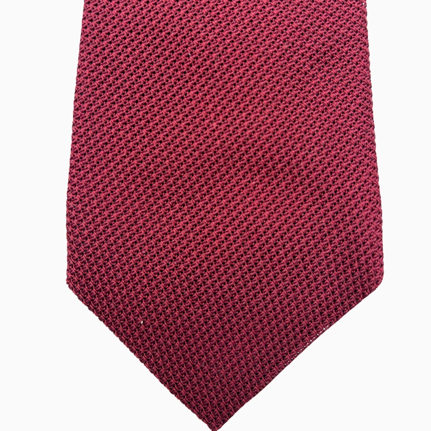 Red Textured Silk Tie – Made in Italy