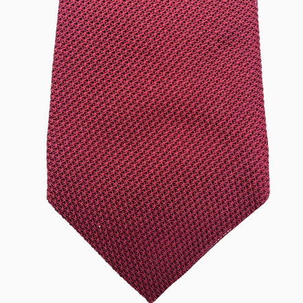 Red Textured Silk Tie – Made in Italy