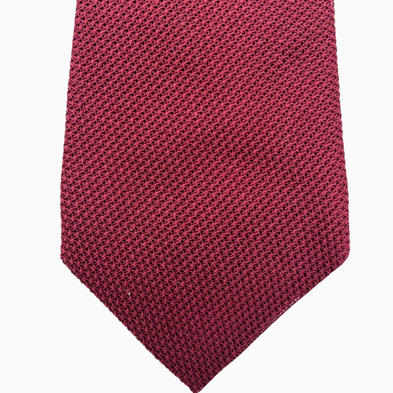 Red Textured Silk Tie – Made in Italy