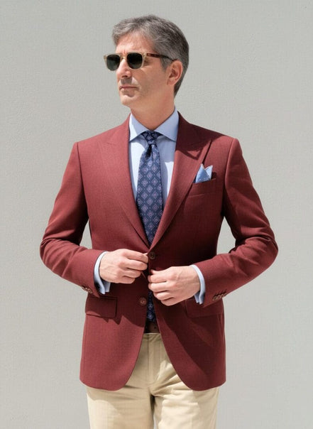 Bordeaux Red Jacket – Made in Italy