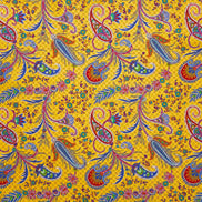 Yellow Reversible Paisley Handkerchief – Made in Italy