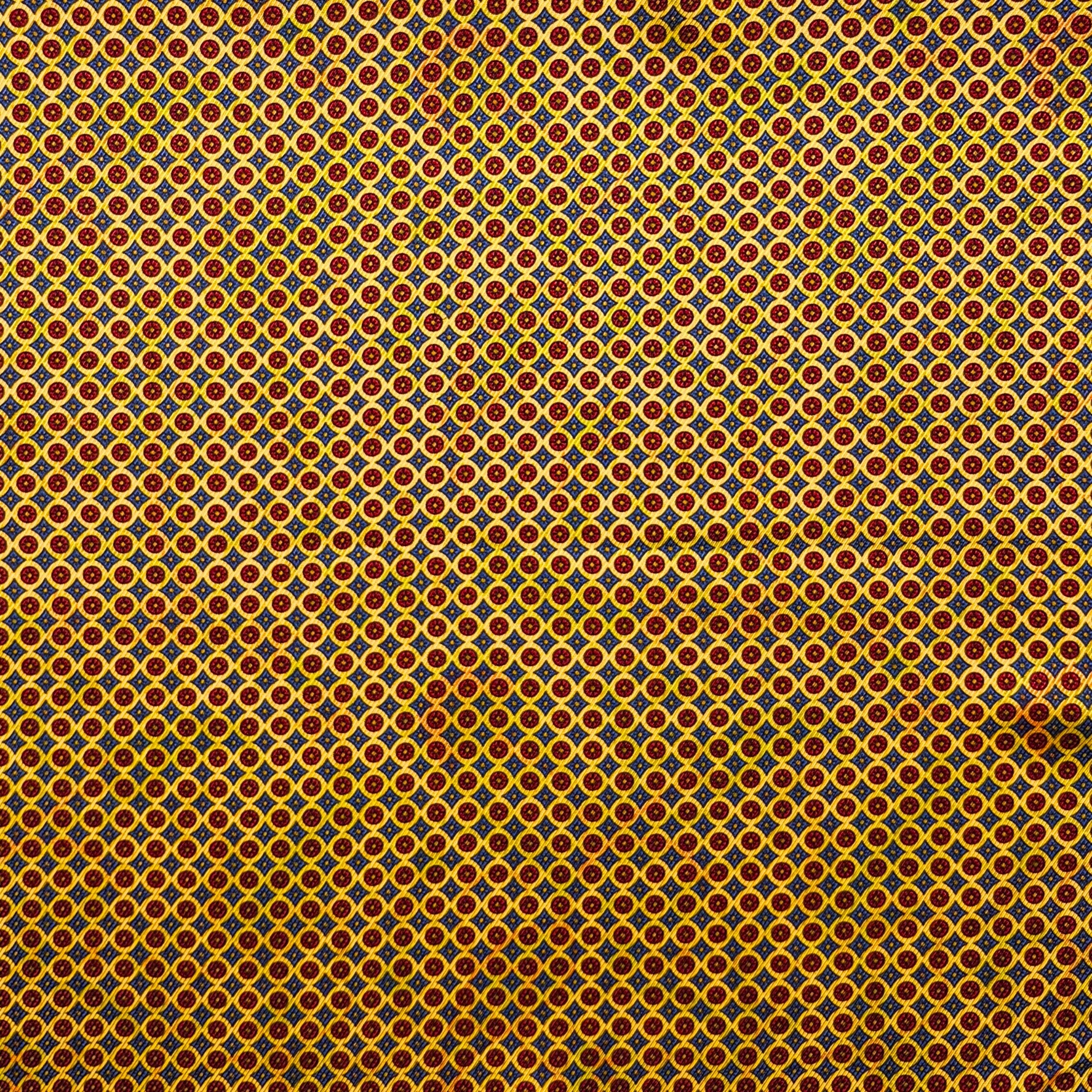 Yellow Reversible Paisley Handkerchief – Made in Italy