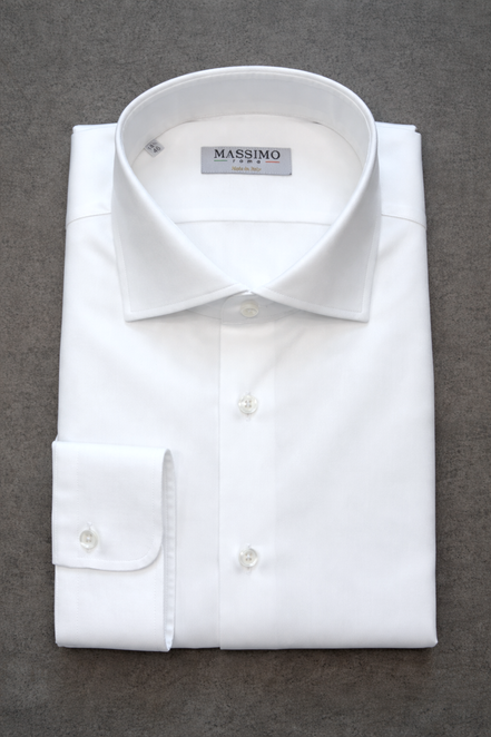 Camisa de algodón blanca – Fabricada en Italia