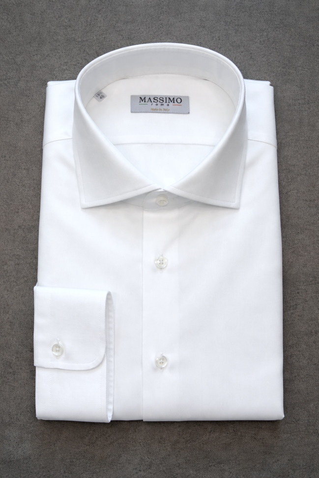 Camisa de algodón blanca – Fabricada en Italia