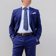 Royal Blue Suit – Made in Italy