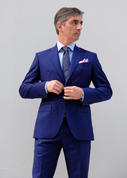 Royal Blue Suit – Made in Italy