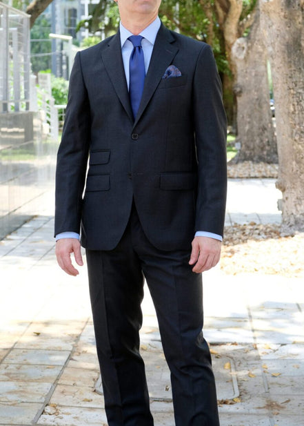 Charcoal Gray Suit – Made in Italy