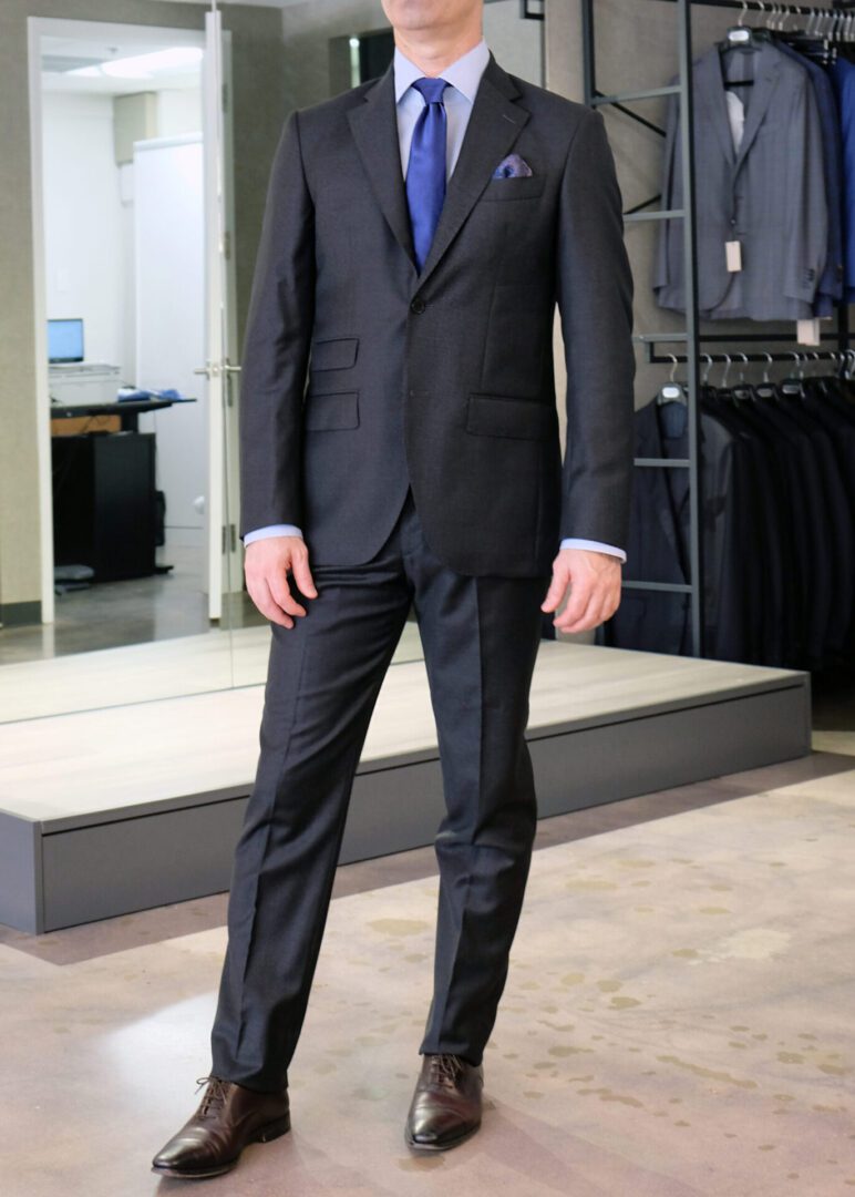 Charcoal Gray Suit – Made in Italy