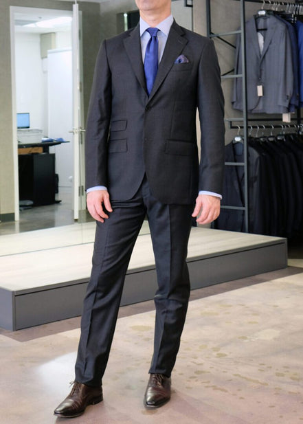 Charcoal Gray Suit – Made in Italy