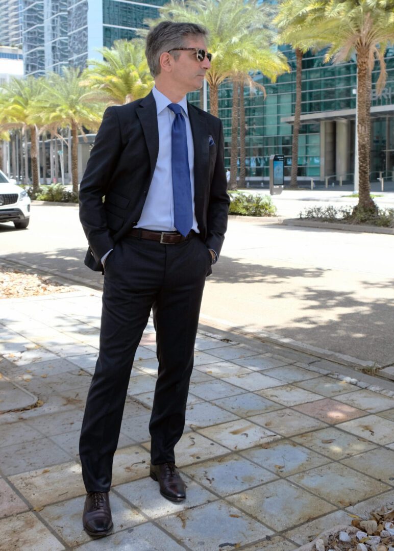 Charcoal Gray Suit – Made in Italy