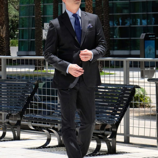 Charcoal Gray Suit – Made in Italy