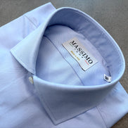 Camisa de algodón azul claro – Fabricada en Italia