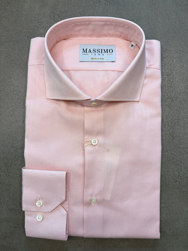 Camisa de algodón rosa – Fabricada en Italia