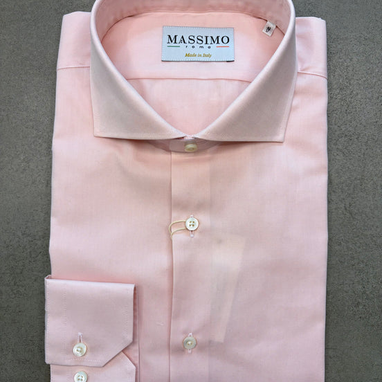 Camisa de algodón rosa – Fabricada en Italia
