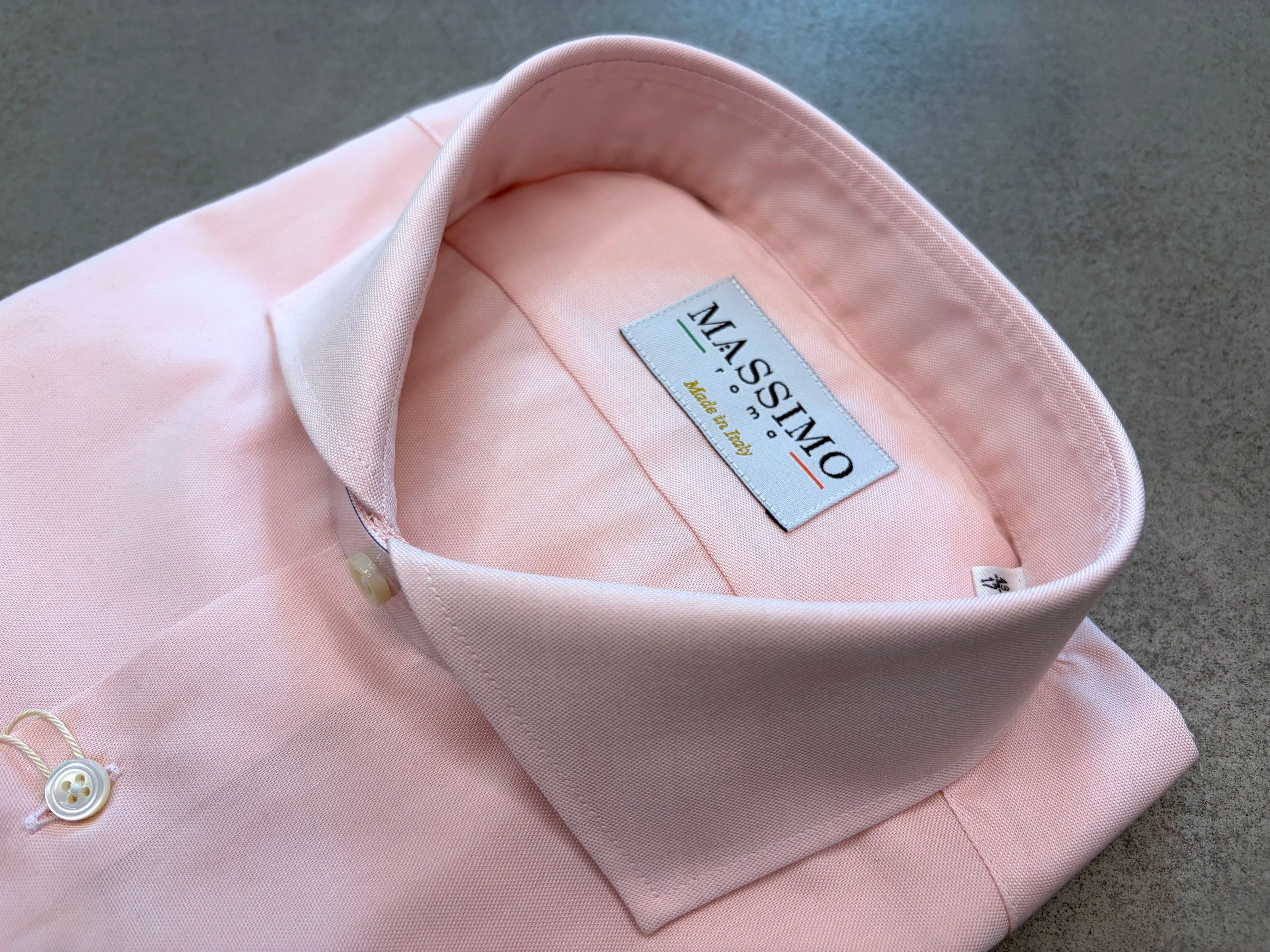 Camisa de algodón rosa – Fabricada en Italia