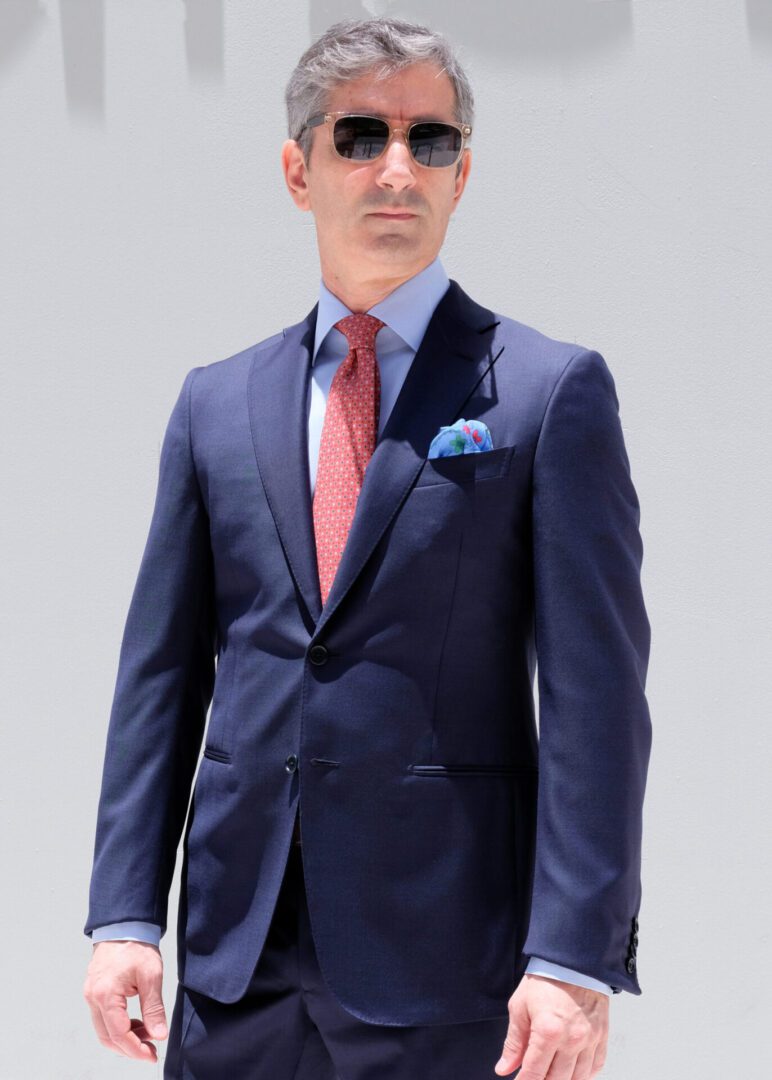 Navy Blue Suit – Made in Italy