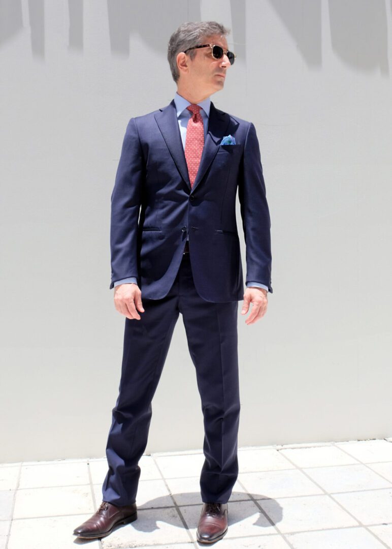 Navy Blue Suit – Made in Italy