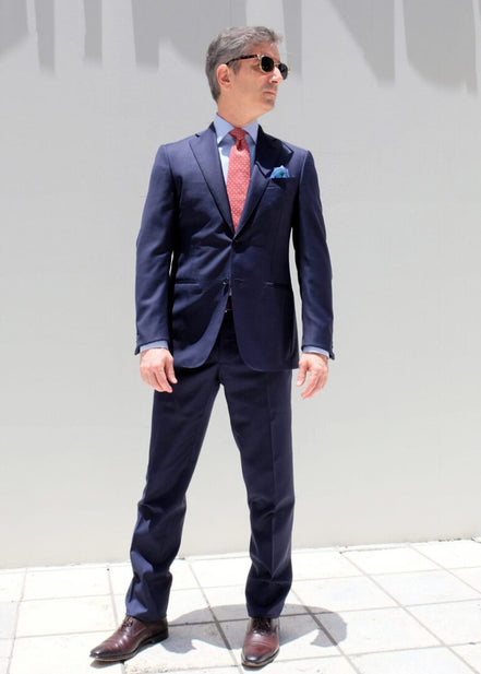 Navy Blue Suit – Made in Italy