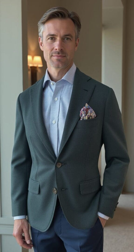 Dark Green Sport Jacket – Made in Italy