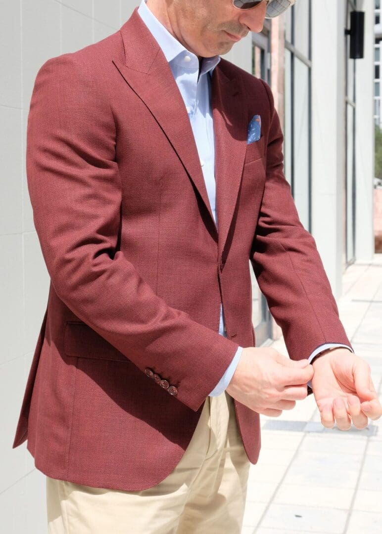 Bordeaux Red Jacket – Made in Italy