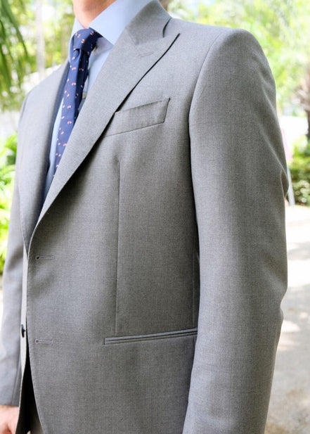 Medium Light Gray Suit – Made in Italy