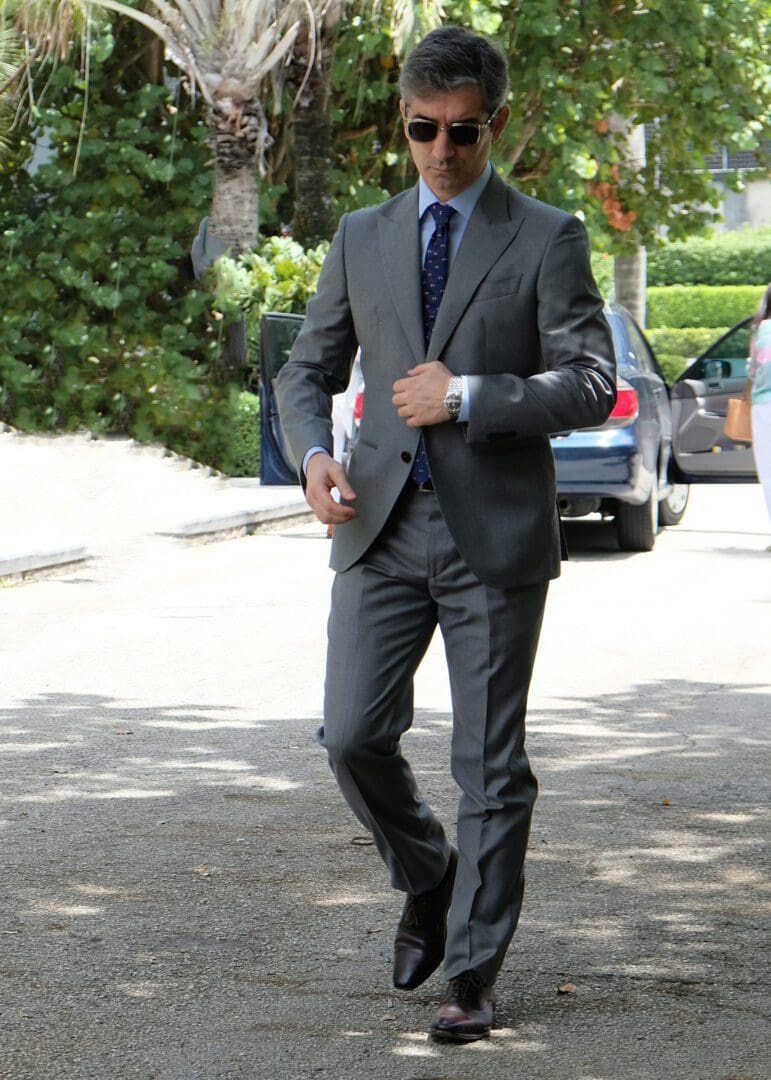 Medium Light Gray Suit – Made in Italy