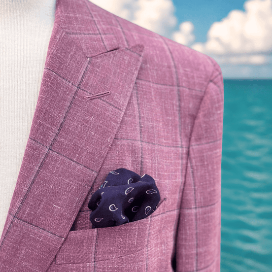 Light Pink Windowpane Sport Jacket – Made in Italy