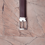 Burgundy Red Hand Aged Calf Leather Handcrafted Belt