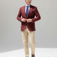 Bordeaux Red Jacket – Made in Italy