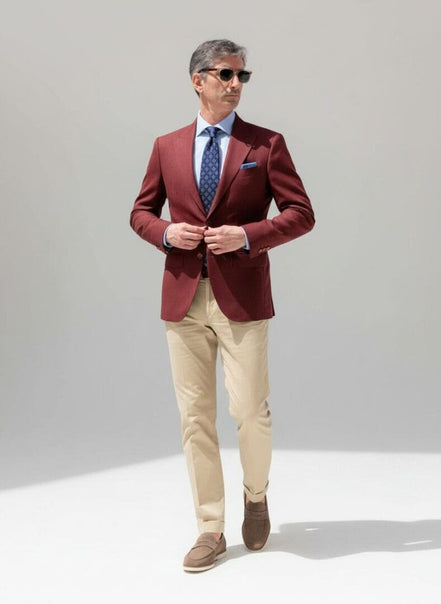 Bordeaux Red Jacket – Made in Italy