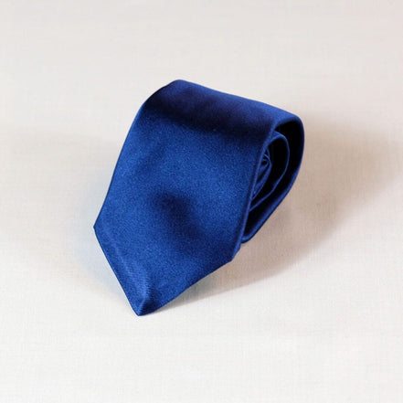 Dark Blue Silk Tie – Made in Italy