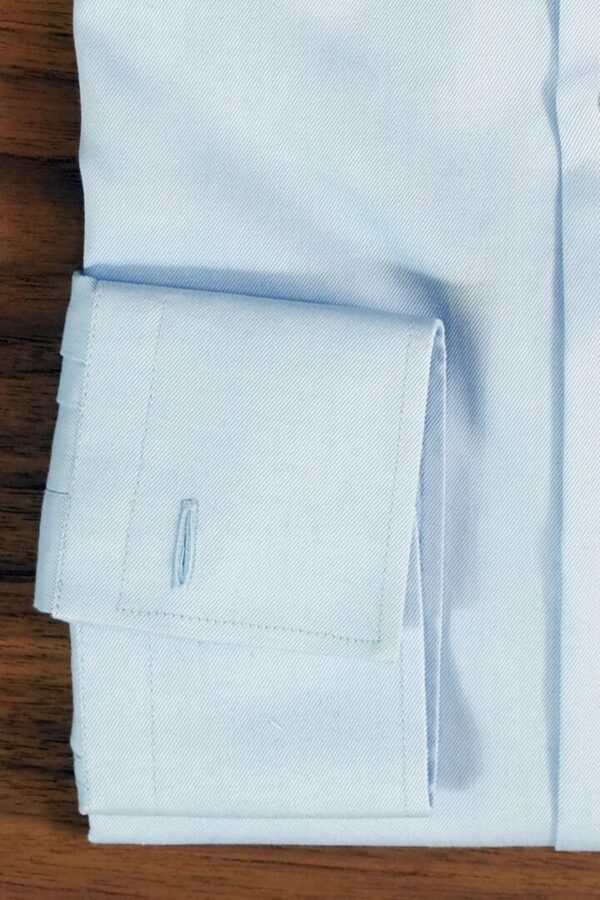 A close up of the folded shirt