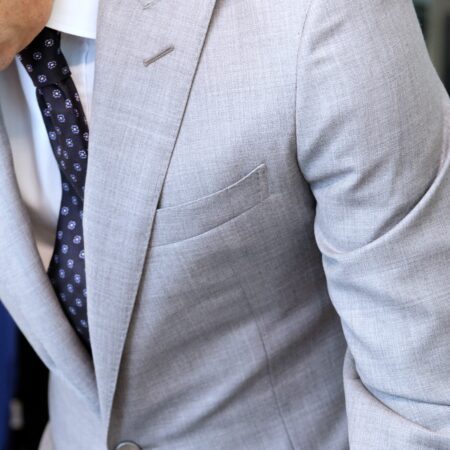 Light gray suit