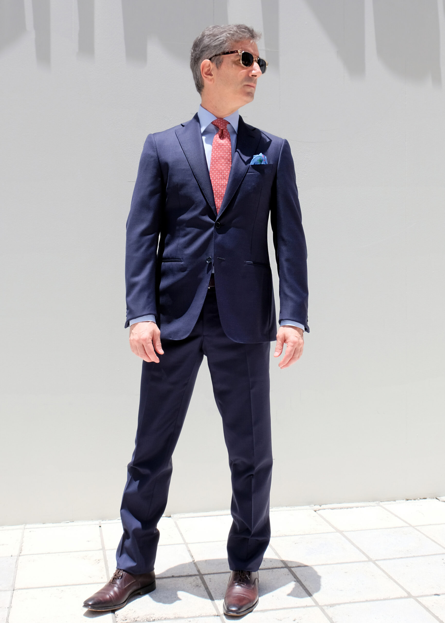 Navy Blue Suit - Made in Italy - Massimo Roma