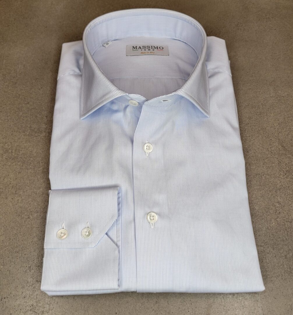 Micro check shirt